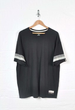 Vintage Champion T-Shirt Crew Neck Black XXL