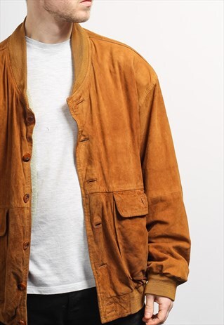 VINTAGE SUEDE BOMBER JACKET