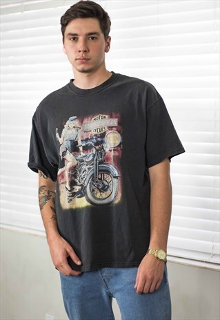 VINTAGE HARLEY DAVIDSON T-SHIRT LOGO XL 9.7