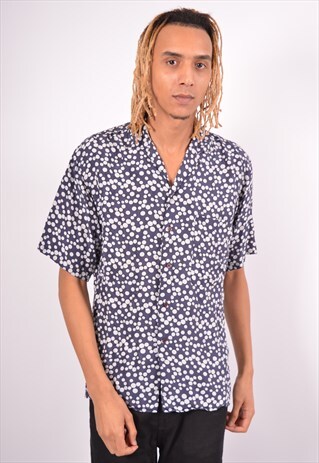 VINTAGE BENETTON SHIRT NAVY BLUE