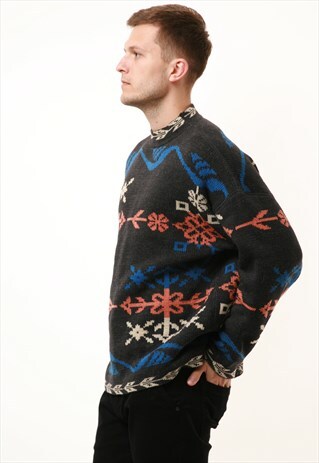 90S VINTAGE OLDSCHOOL SNOWEAR KNITWEAR SWEATER 15235
