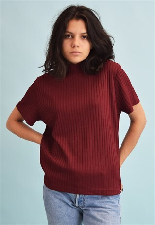 90'S RETRO STRIPED GRUNGE TOP BLOUSE