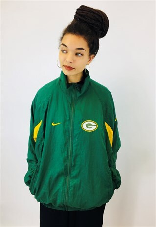 VINTAGE NIKE NFL GREEN BAY WINDBREAKER