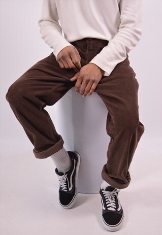 90'S WRANGLER CORDUROY TROUSERS BROWN