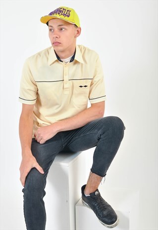 VINTAGE 80S RETRO POLO SHIRT