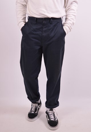 VINTAGE AVIREX CHINO TROUSERS NAVY BLUE