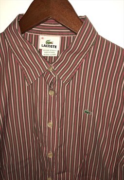 Vintage Lacoste Striped Shirt Devanlay size 10