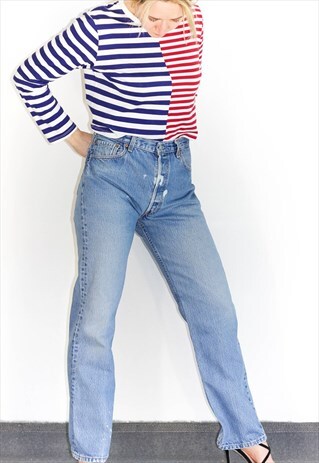 VINTAGE 80'S BLEACH LEVI STONEWASH JEANS
