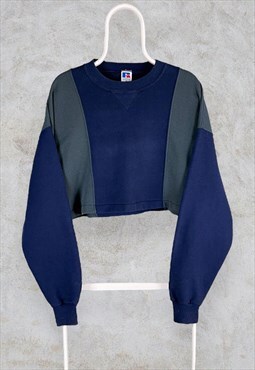 Vintage Russell Athletic Sweatshirt Reworked Cropped XL