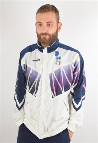 VINTAGE DIADORA JACKET ITALY SIZE L 90'S (1519)