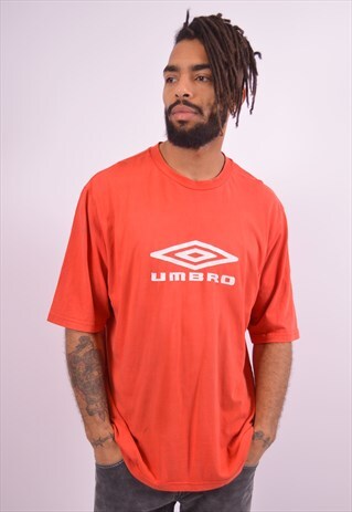VINTAGE UMBRO T-SHIRT TOP RED