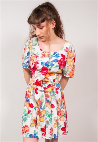 VINTAGE 90'S FLORAL DRESS