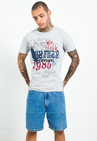 VINTAGE 80S TOMMY HILFIGER SPORT T-SHIRT / S4849