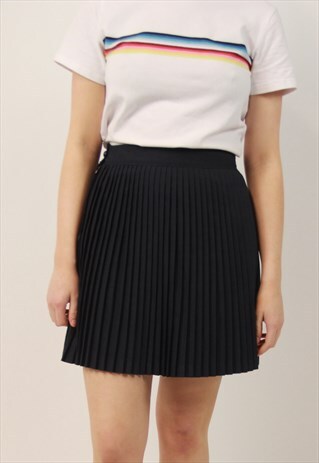 VINTAGE HIGH WAISTED PLEATED SKIRT