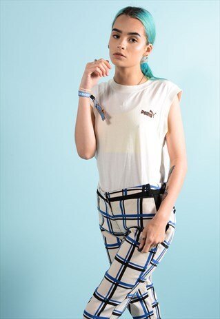 VINTAGE WHITE PUMA VEST