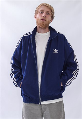 VINTAGE MENS ADIDAS TRACK SUIT TEAM WINDBREAKER JACKET