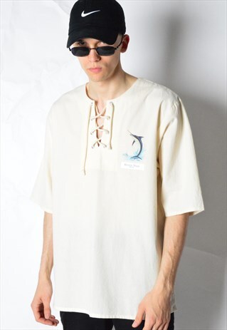VINTAGE 90S BEIGE SUMMER FESTIVAL T-SHIRT