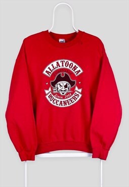 Vintage NFL Red Sweatshirt Allatoona Buccaneers Medium