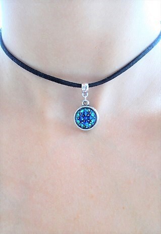DRUZY CHOKER - BLACK SUEDE CHOKER