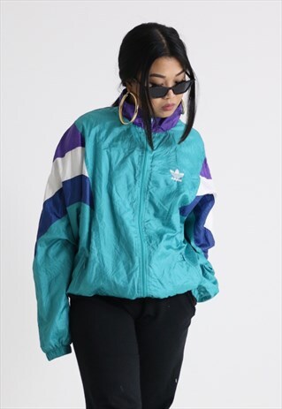 VINTAGE ADIDAS SPORTS TRACKSUIT TOP WINDBREAKER JACKET
