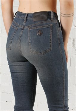 Vintage Moschino Jeans in Dark Denim with Spell Out Logo W27