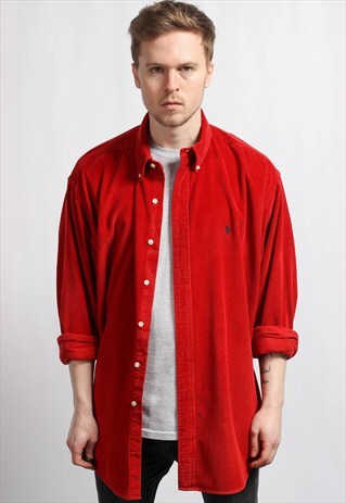 VINTAGE OVERSIZED RALPH LAUREN CORDUROY SHIRT