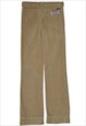 VINTAGE REUTHER BEIGE CORDUROY TROUSERS MENS