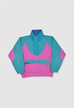 Vintage 90s Bailo Colour Block 1/4 Zip Popper Ski Fleece