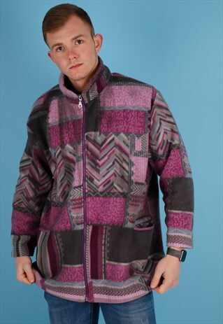 VINTAGE FLEECE JACKET IN MULTI NJ613