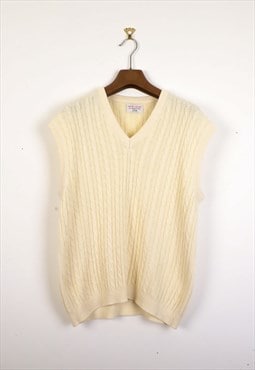 Vintage Benetton Knitwear Jumper in Cream