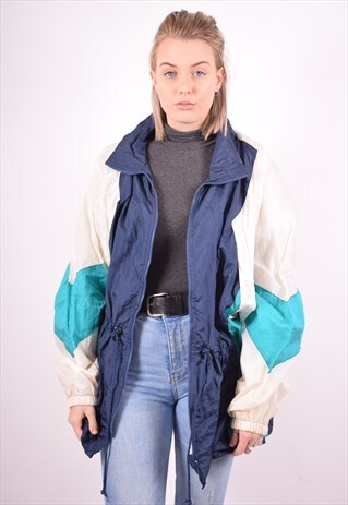 WOMENS VINTAGE TRACKSUIT TOP JACKET XL MULTI 90S