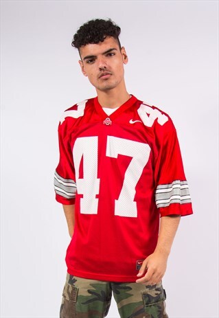 NIKE OHIO STATE AMERICAN FOOTBALL JERSEY NCAA SHIRT