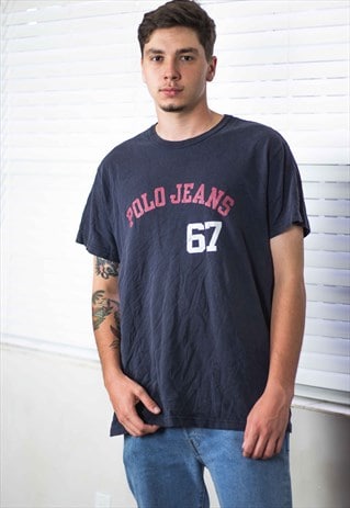 VINTAGE POLO RALPH LAUREN T-SHIRT LOGO 90S XL 8.5