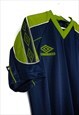VINTAGE UMBRO SPORT T-SHIRT IN BLUE M