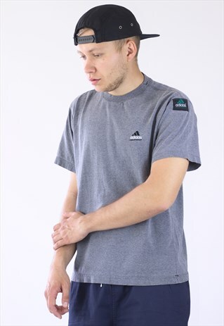 VINTAGE MENS ADIDAS EQUIPMENT SMALL LOGO T-SHIRT