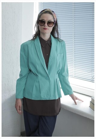 VINTAGE 80'S GREEN LONG SLEEVE JACKET