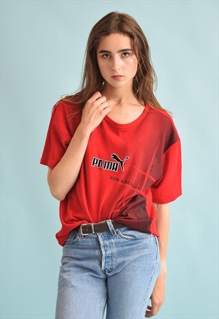 90'S RETRO PUMA ATHLEISURE SPORTS T-SHIRT TOP