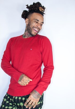 TOMMY HILFIGER JUMPER RED