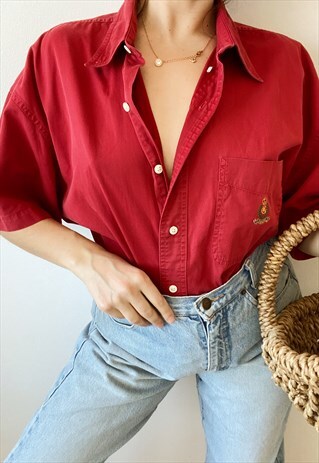 VINTAGE 90S CHAPS RALPH LAUREN UNISEX SHIRT BLOUSE TOP