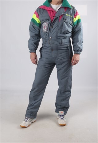 VINTAGE SERGIO TACCHINI FULL SKI SUIT SNOW M 38 - 40" (H4L)