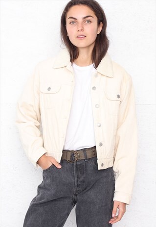 VINTAGE YELLOW CORDUROY JACKET