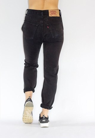 VINTAGE GUY FIT WASHED OUT 501 LEVI JEANS