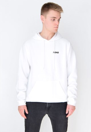 WHITE XOXO HOODIE