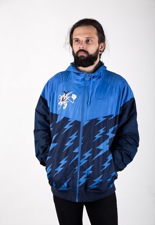 VINTAGE 80S NIKE LIGHTWEIGHT ZIP-UP JACKET.