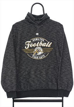 Vintage Hamilton Football Black Graphic Hoodie Mens