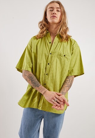 VINTAGE PATTERNED SHORT SLEEVE SHIRT