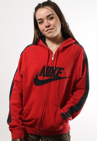 VINTAGE NIKE SPELL OUT FULL ZIP HOODIE