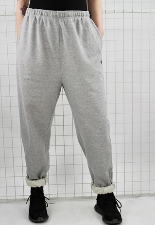 VINTAGE 90S RALPH LAUREN GREY UNISEX TAPERED JOGGERS