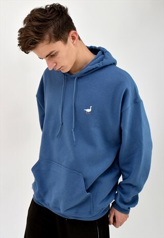 G&G UNISEX INDIGO GOOSE HOOD