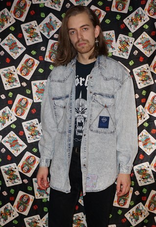 VINTAGE 80'S ACID WASH DENIM SHIRT